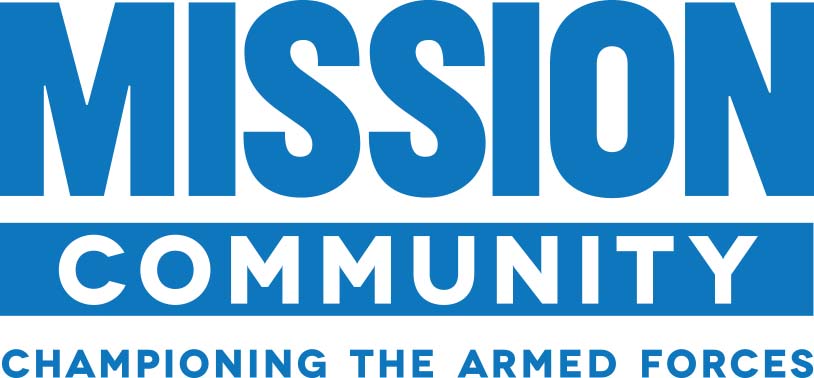 MISSION COMMUNITY- CHAMPIONING THE ARMED FORCES Logo